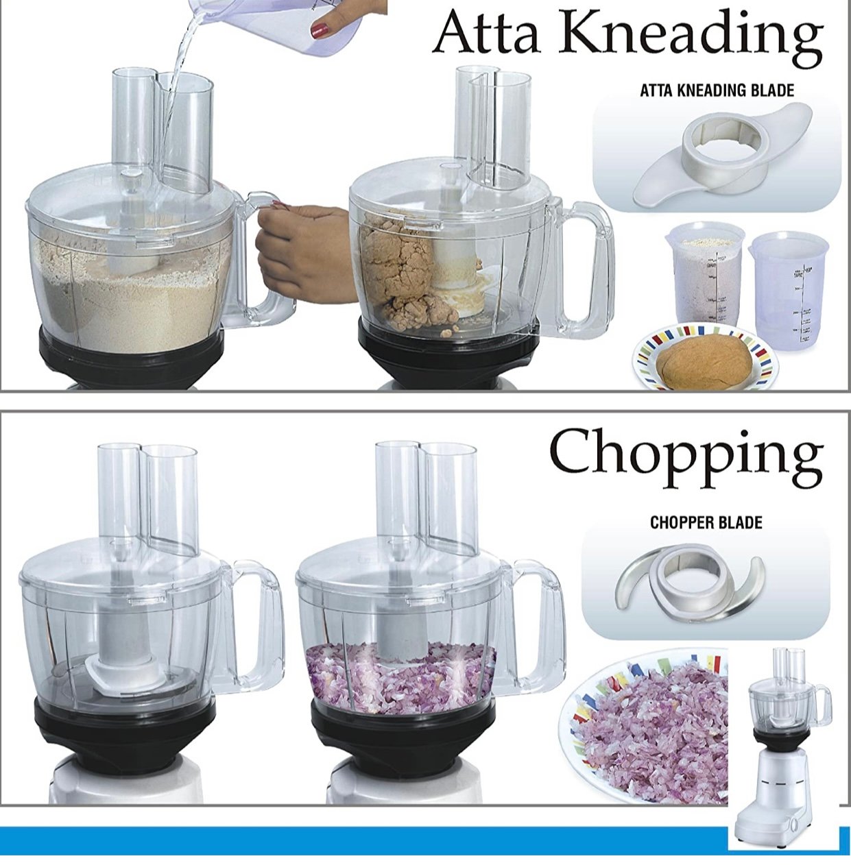 Food processor deals with atta kneader